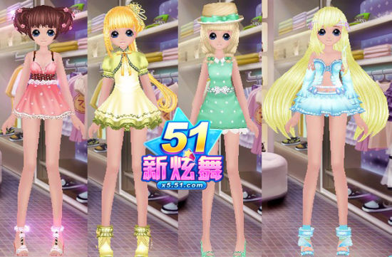 老玩家新朋友，《51新炫舞》热情呼唤 少女服饰的青春盛宴