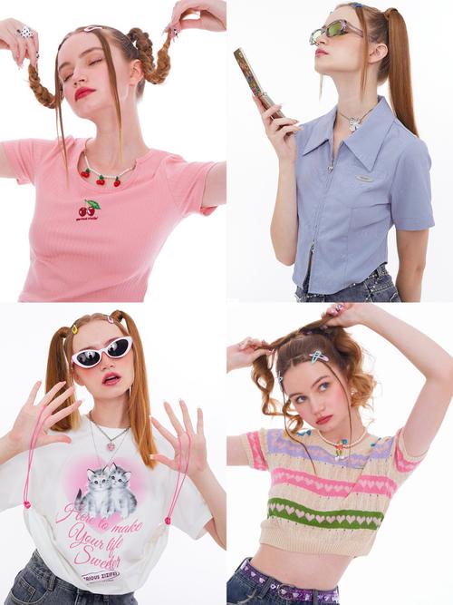 服装拍摄美式复古少女